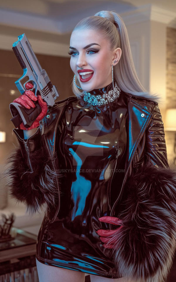 Glamor Hit Woman armed Killer Gun by HuskySauce on DeviantArt