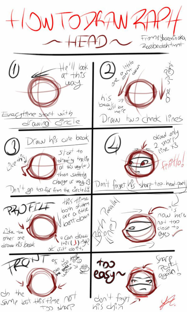 how to draw raph ~head by RassbedashTMNT on DeviantArt