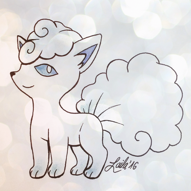 Ice Vulpix by LailaArtist on DeviantArt