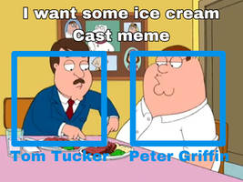 I want some ice cream cast meme