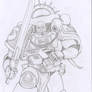 Space Marine 1 Pencils