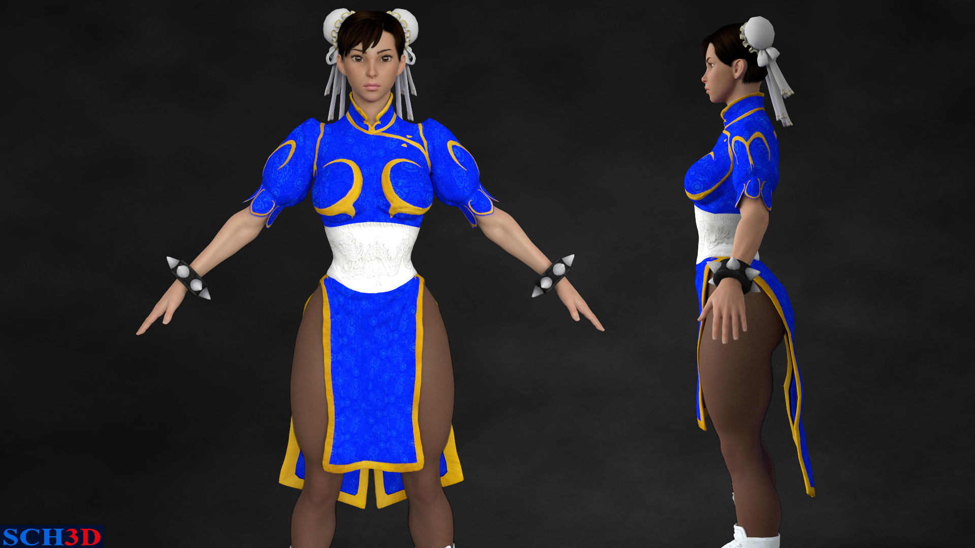 Chun Li Normal SF Chun-Li Original Outfit by SCH3D on DeviantArt