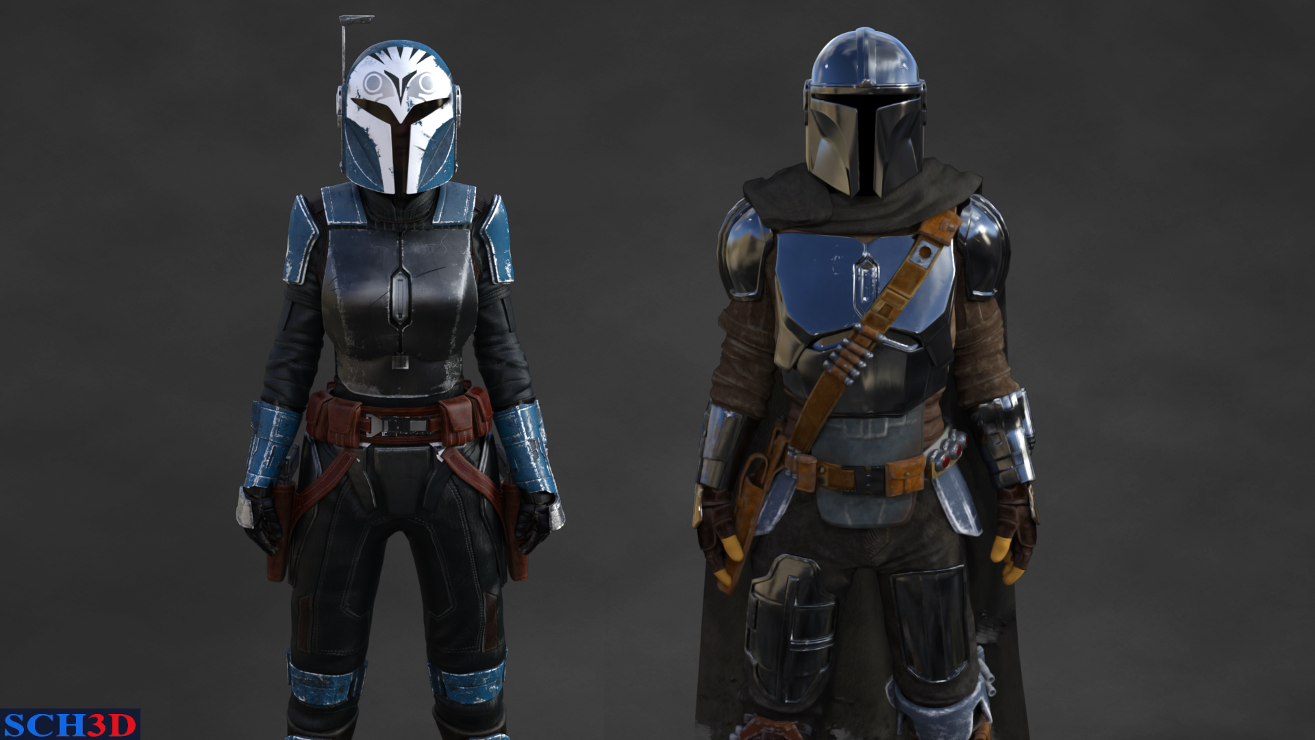 Mando Sw SW Mando Test Next to Bo-Katan by SCH3D on DeviantArt