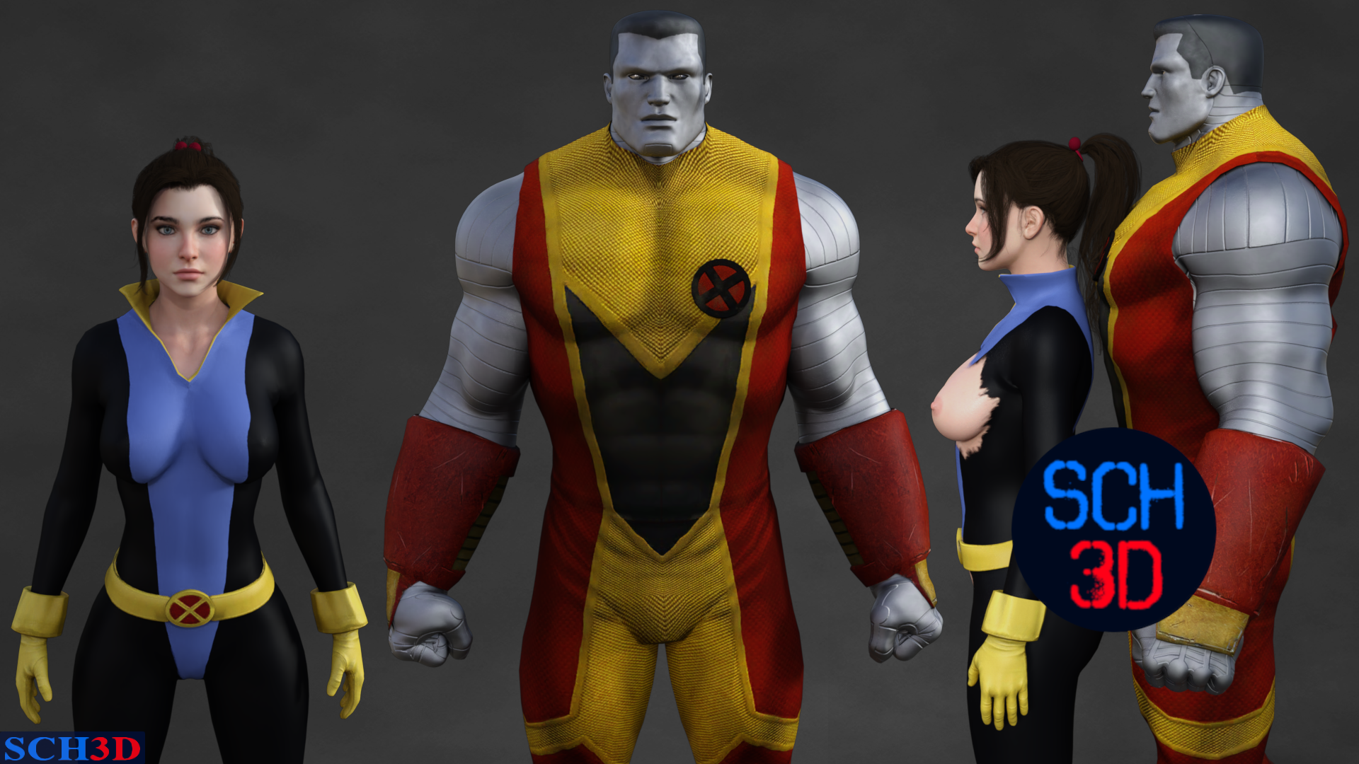 Colossus Height Colossus Test with Kitty Height Comparison by SCH3D on DeviantArt