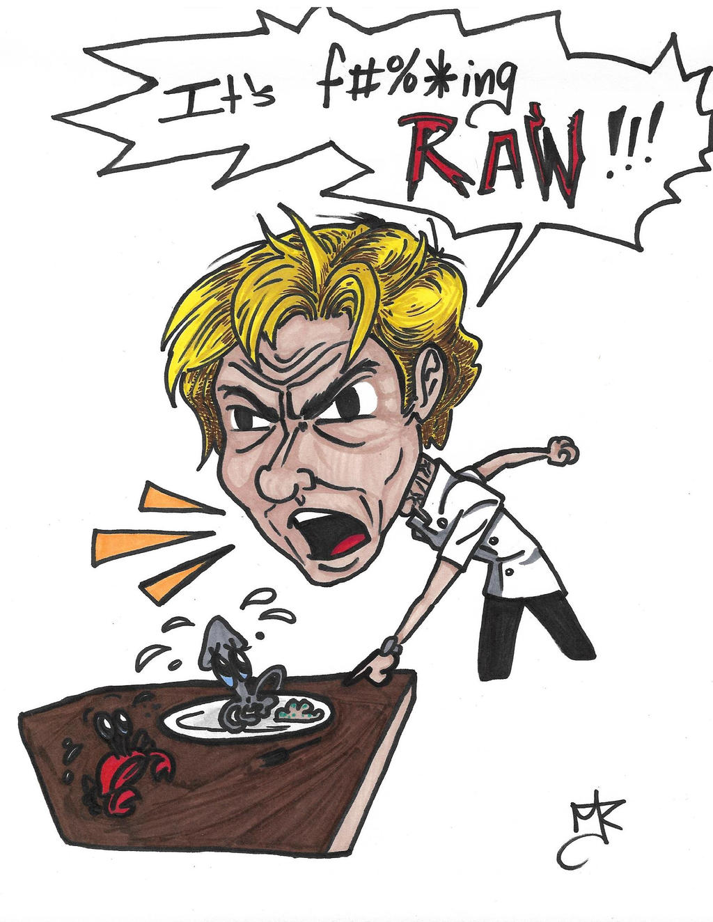 Gordon Ramsay - It's ******* RAW! by marcosjoel777 on DeviantArt