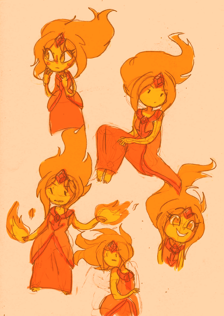 __Flame Princess doodles___