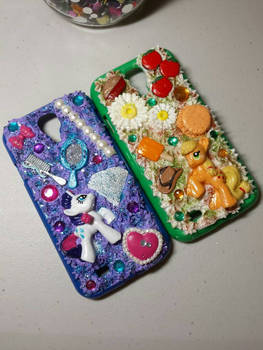 Applejack and Rarity Decoden cases.