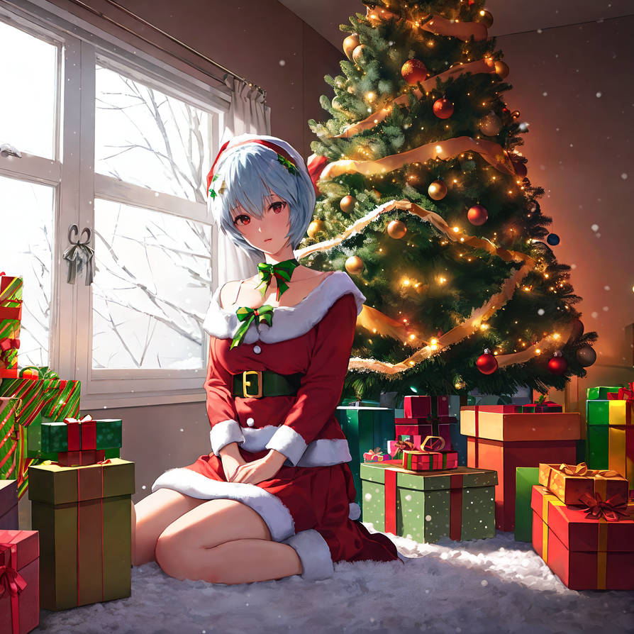 Christmas Ayanami Rei By Rodcowartt On DeviantArt christmas-ayanami-rei-by-rodcowartt-on-deviantart