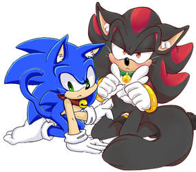 Neko Sonic and Shadow!