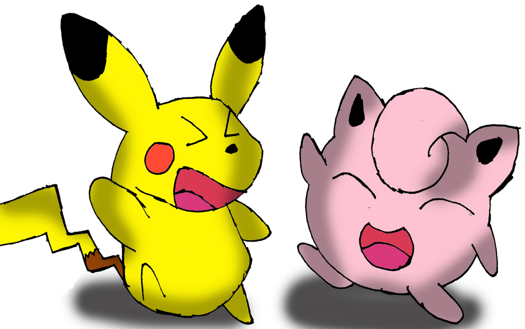 Pikachu and Jigglypuff Dancing by Sonicdude645