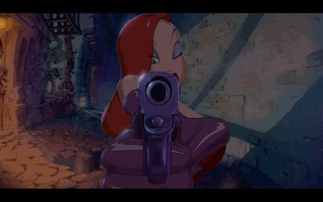 Jessica Rabbit Shooting her Gun Gif by Sonicdude645 on DeviantArt