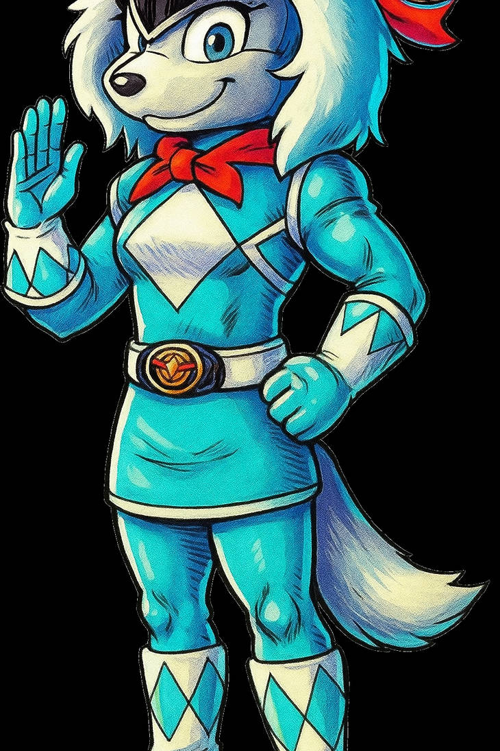 Fae Power Rangers power rangers starfox fay as blue ranger by mrdavywildethefoxboy on ...