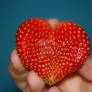 strawberry shaped heart