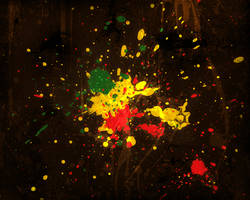 Rasta Splatter WallPaper