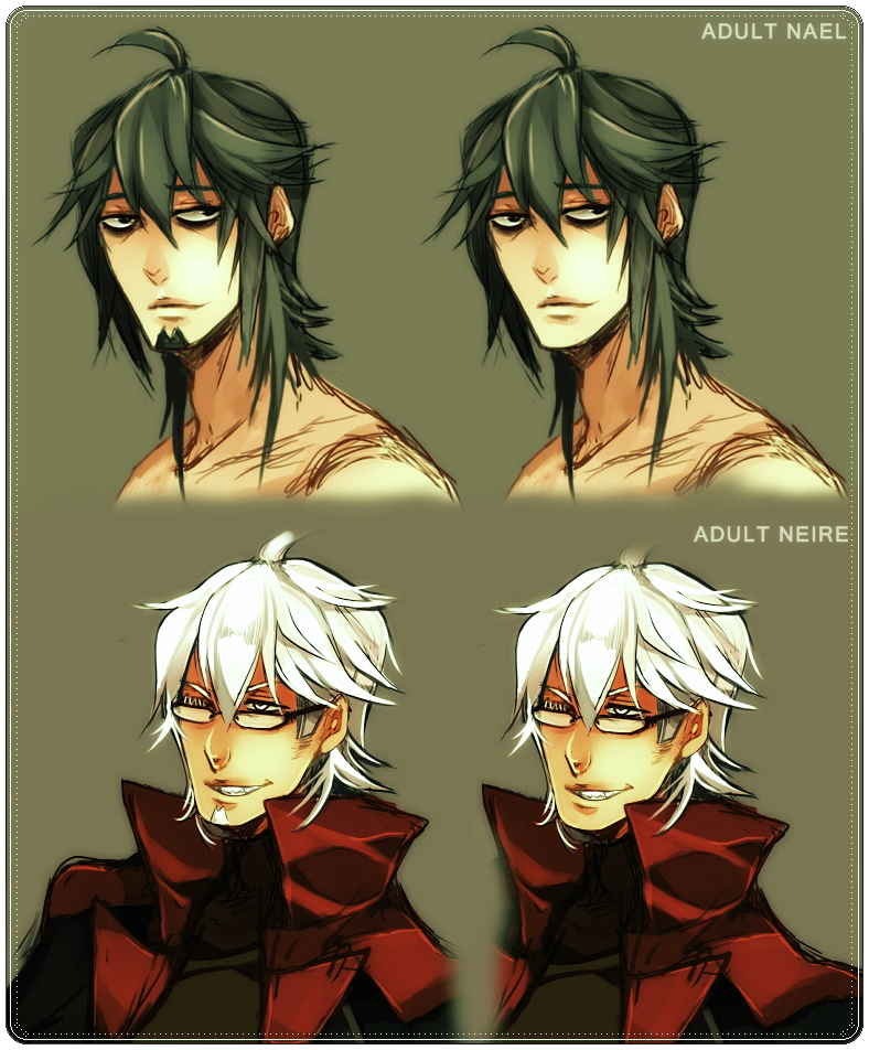 Adult Neire and Nael (designs)