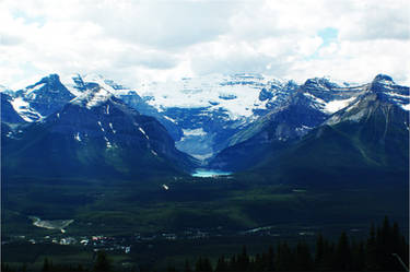 Lake Louise: from a distance.