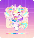 [CLOSED] OTA - MASCOT ADOPT: RAINBOW DAYDREAM by Bme-Cutesyart