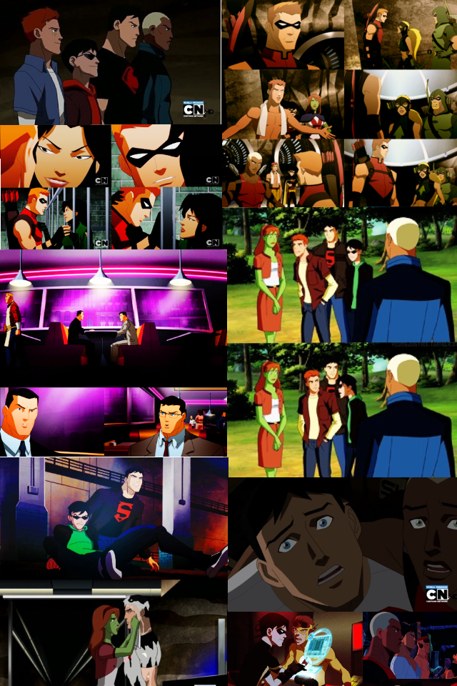 Young Justice Couples Collage