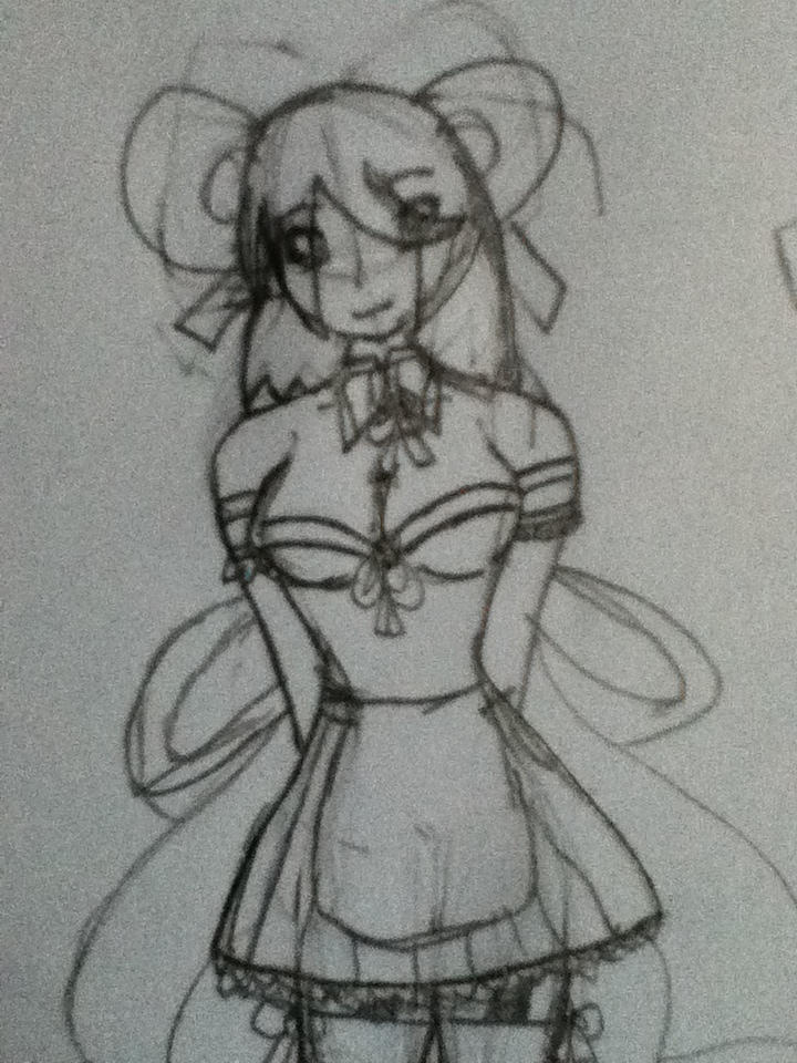 Alexvmaid Maid Alex Drawing WIP by PandaJill on DeviantArt