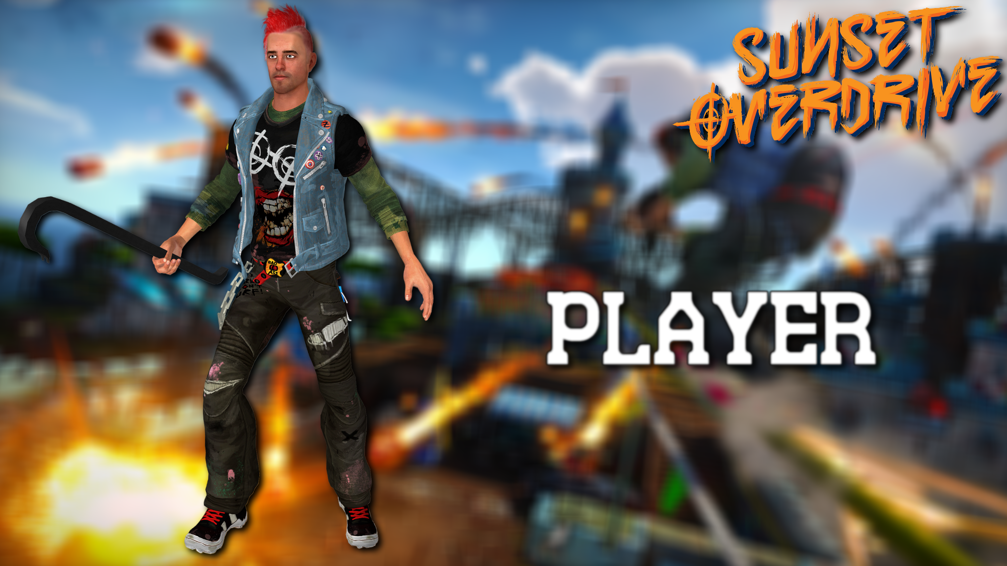 Sunset Overdrive on X: New Sunset TV. Voice actors, screen prints