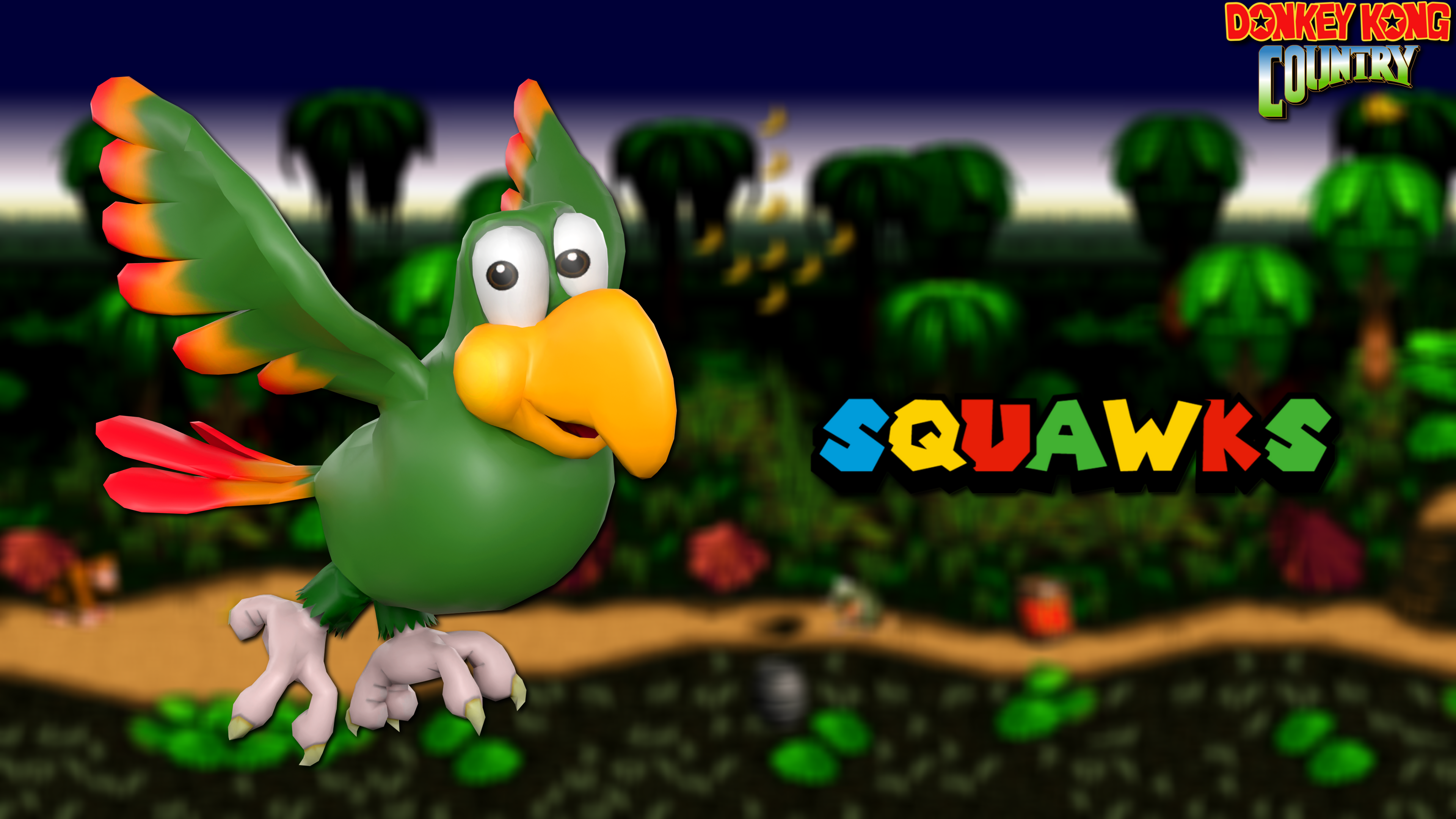 Squogs Paper Mario Super Mario: Squawks by warewolff on DeviantArt
