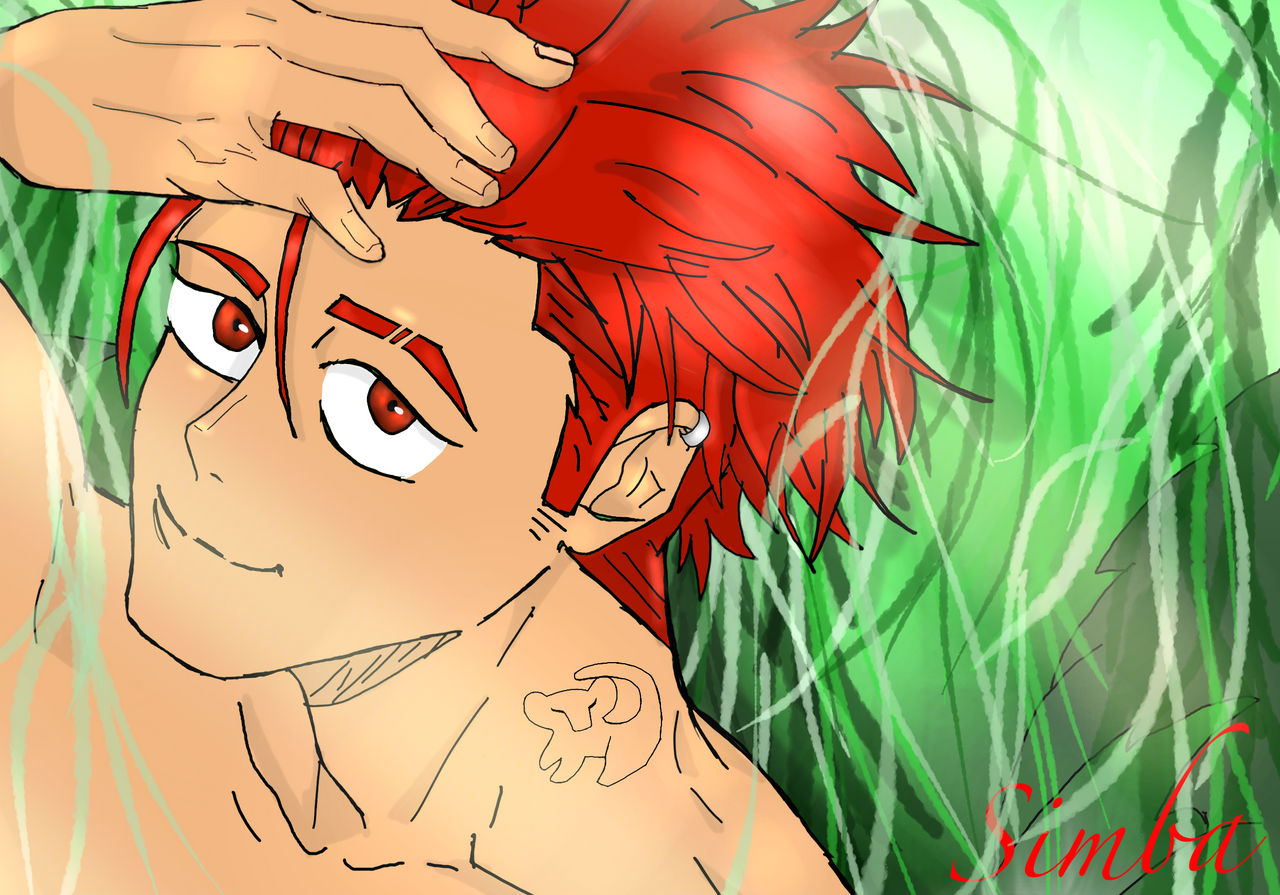 simba as a human by LattetheLioness on DeviantArt