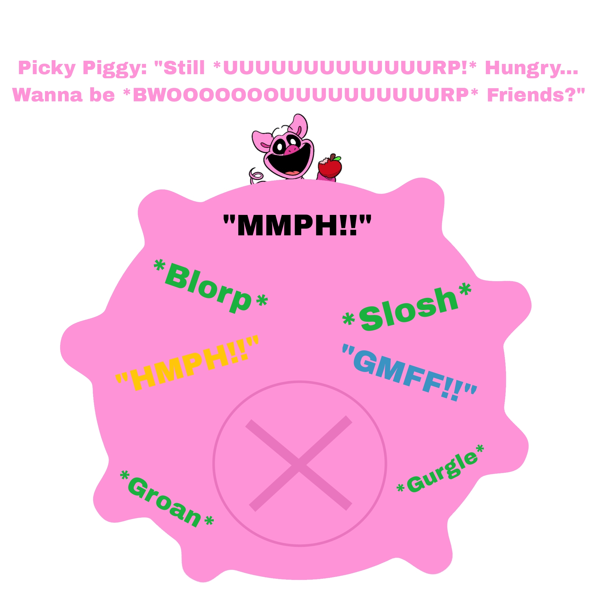 Picky Piggy's Smiling Critters Feast by DartZombie on DeviantArt
