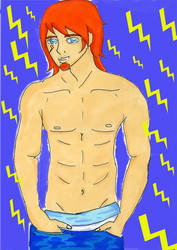 +Lightning Lad+ Pin up boy by Deathgirl456