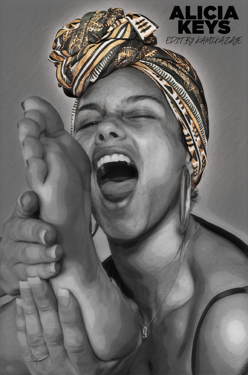 голая Алишия Кис Alicia Keys: foot fetish (ALT IN DESCRIPTION) by Kamikazaye on DeviantArt
