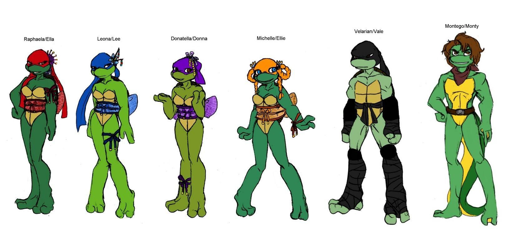 Ninja Turtles Female Version and Human Version - TMNT 2012 In Real