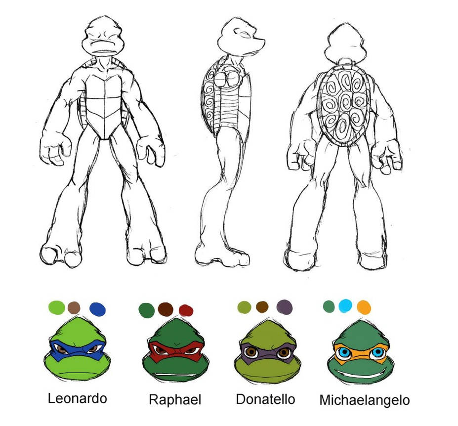 TMNT reference sheet by Lily-pily on DeviantArt