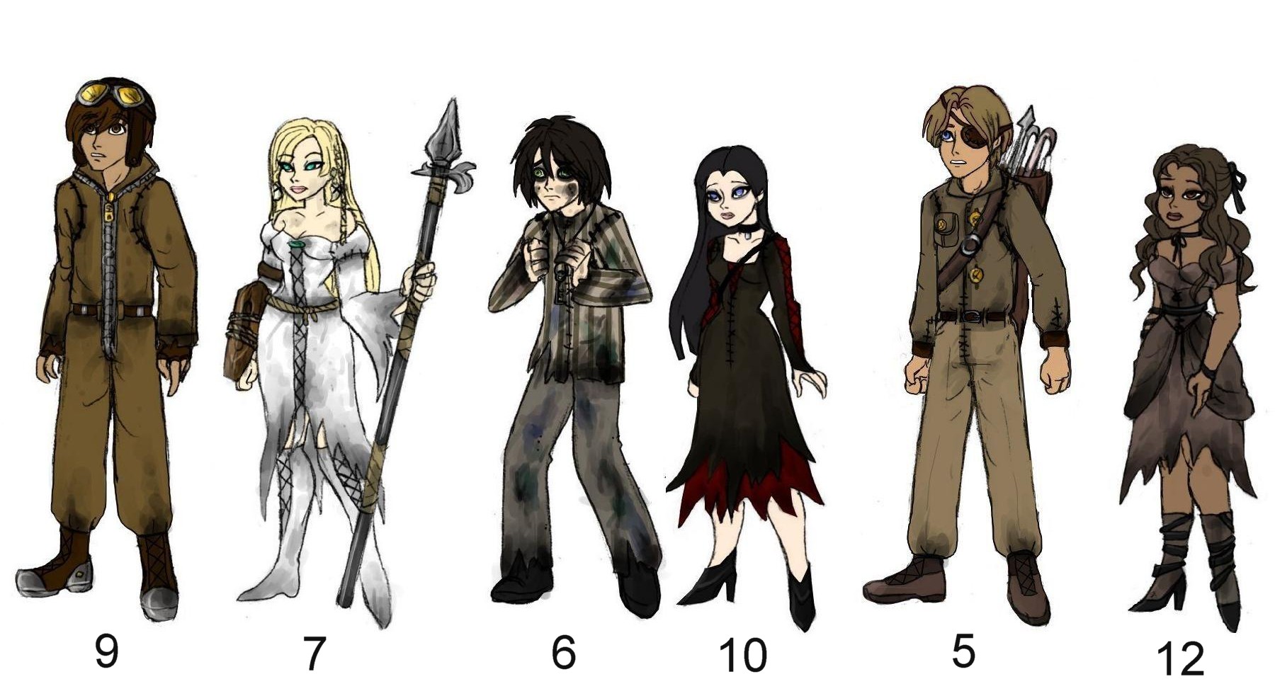 Human 9 characters.... by Lily-pily on DeviantArt