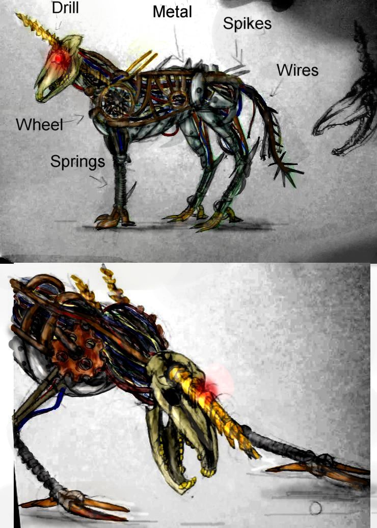 The Horned Beast - 9 Creature by Lily-pily on DeviantArt