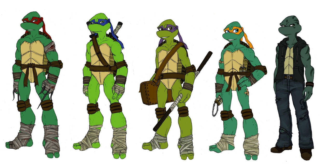 TMNT height chart thingy by Lily-pily on DeviantArt