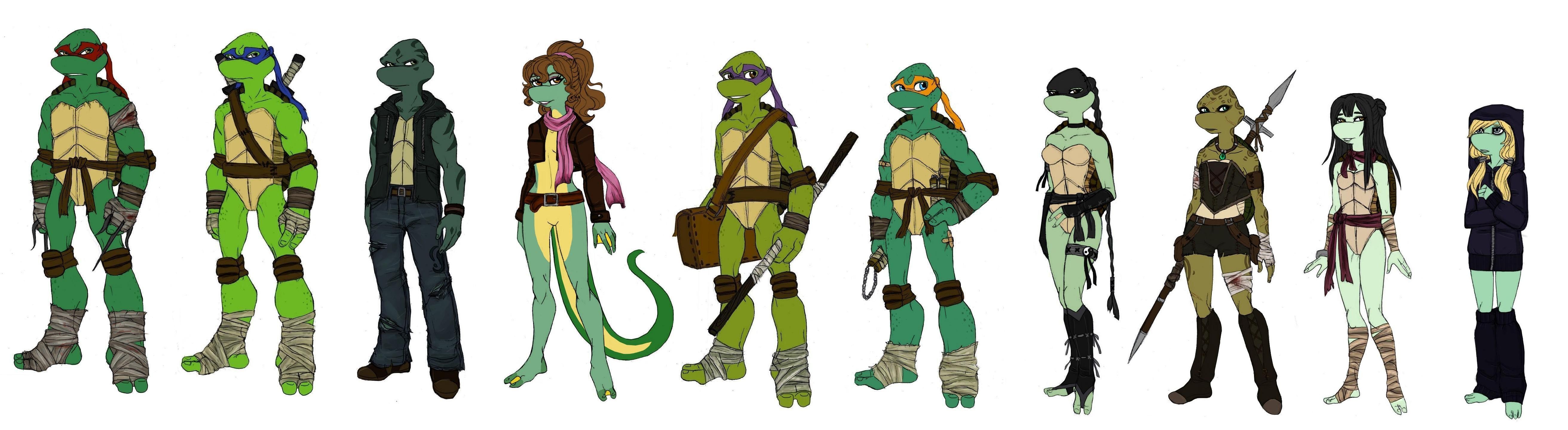TMNT guys and gals height chart by Lily-pily on DeviantArt
