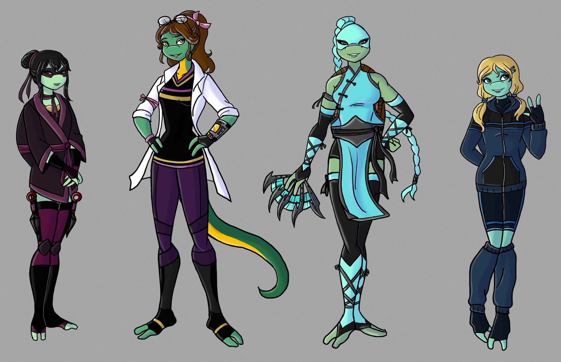 TMNT girls update by Lily-pily on DeviantArt