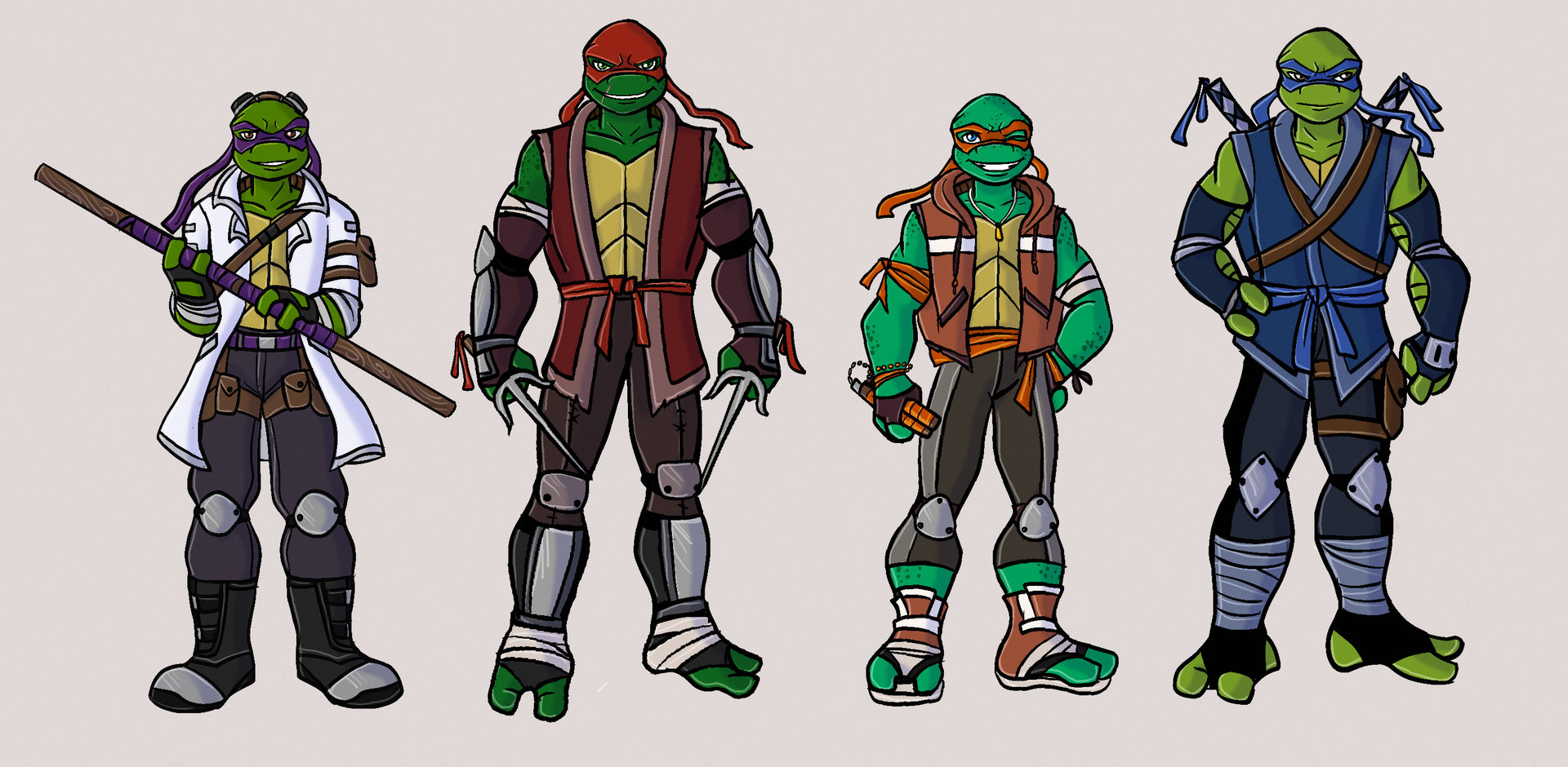TMNT updated designs by Lily-pily on DeviantArt