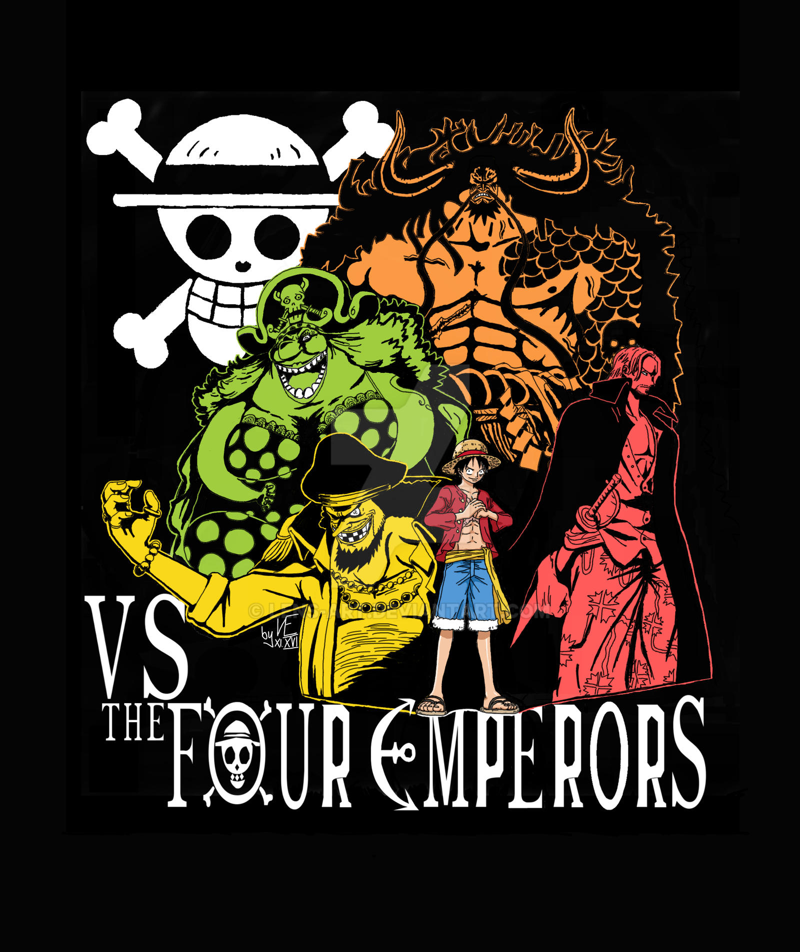 One Piece Fanart: VS THE FOUR EMPERORS by Lens-Art on DeviantArt