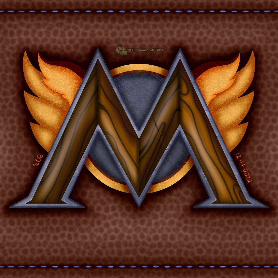 M Pin Design by TheRandomGirlXD on DeviantArt