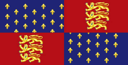 Flag of England during Hundred Years' war