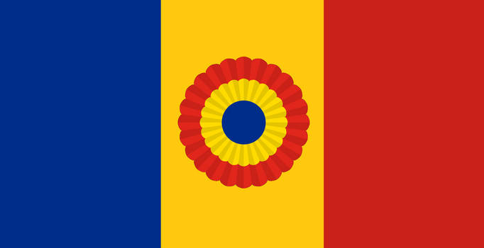 Romania revolutionary republican flag