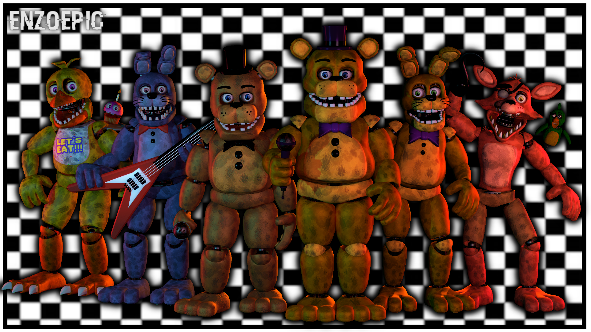 SFM FNAF Fredbear's And Friends Remastered V2 by mauricio2006 on