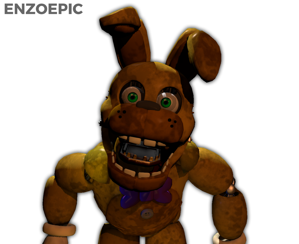 Tried my best to remake that fnaf 4 spring bonnie head :  r/fivenightsatfreddys