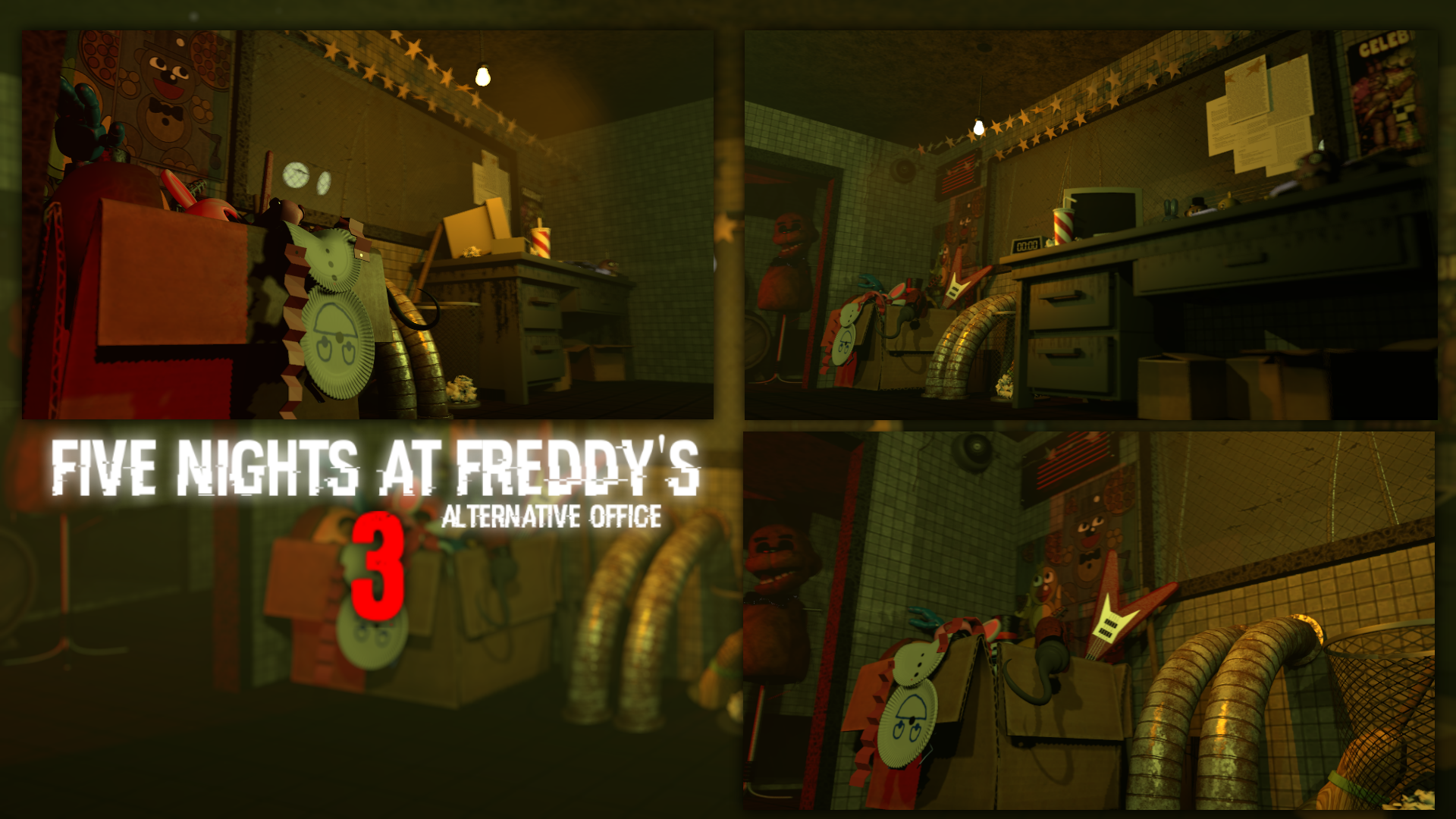 Five Nights at Freddy's 3 - Office Render : r/fivenightsatfreddys