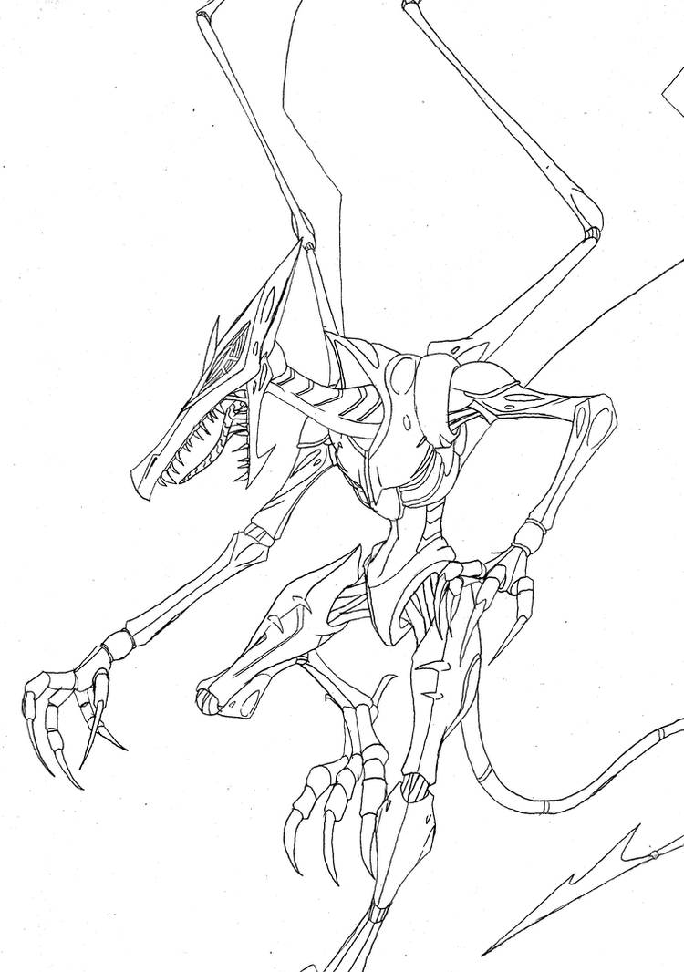 Meta Ridley sketch by crovirus on DeviantArt
