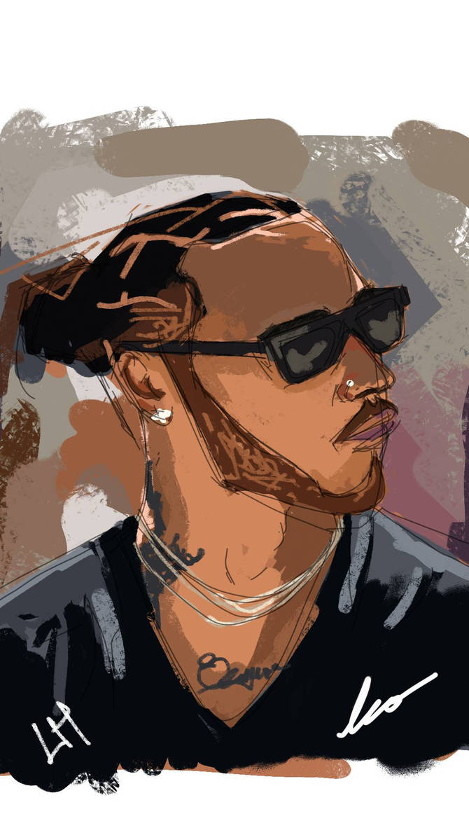 Lewis Hamilton portrait sketch by leokarthik on DeviantArt