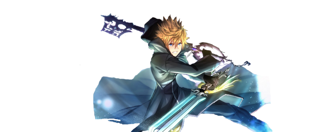 Roxas fight render (Kingdom Hearts) by TheKarmaKing on DeviantArt