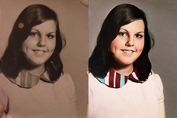 Old Girl Photo Restoration Services