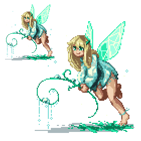 Pixel Fairy by binoftrash on DeviantArt