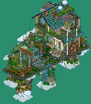 Floating House - Habbo